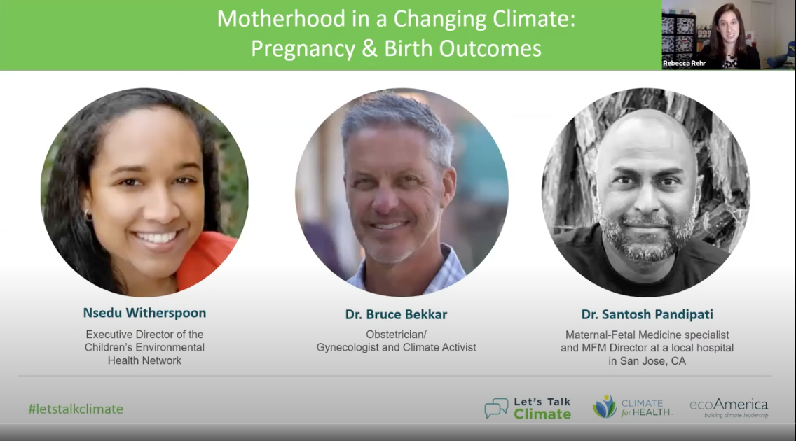 “Motherhood in a Changing Climate: Pregnancy and Birth Outcomes” Recording Now Available